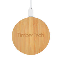 Arc Round Bamboo Wireless ChargerLL0220