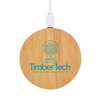 Arc Round Bamboo Wireless ChargerLL0220
