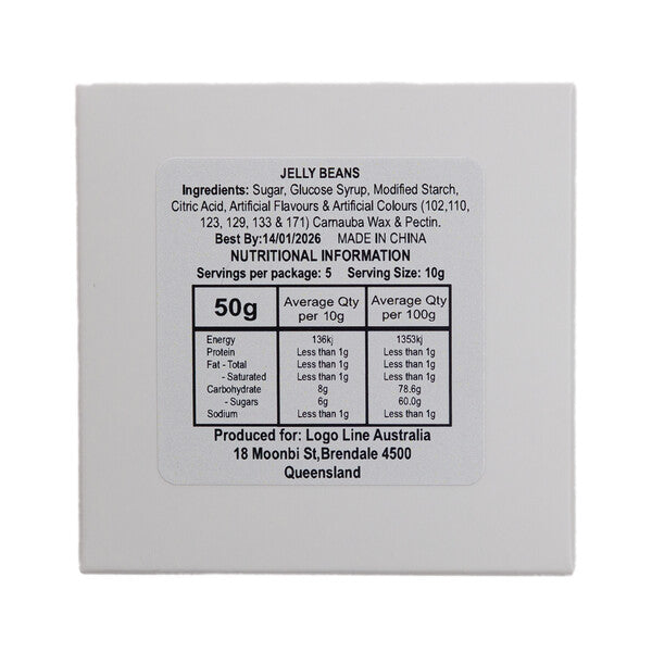 Assorted Colour Jelly Beans in 50g BoxLL31474