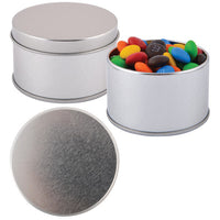 M&M's in Silver Round TinLL3401
