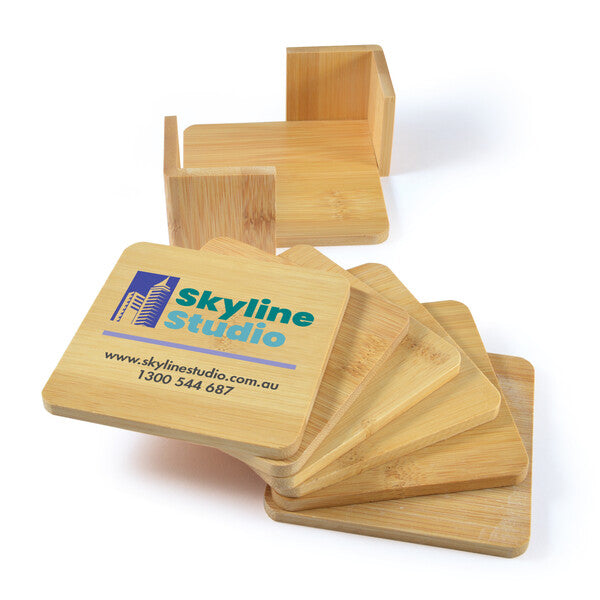 Tropic Bamboo Coasters Set of 6 - LL3516