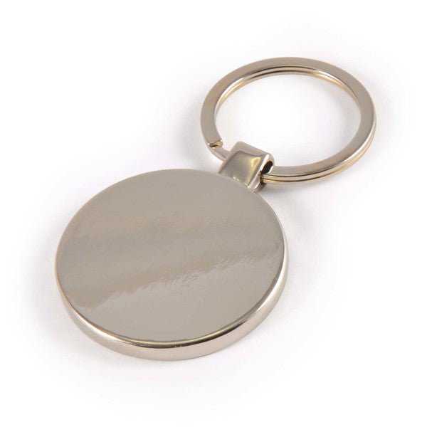 Circle Bamboo Zinc KeytagLL3524