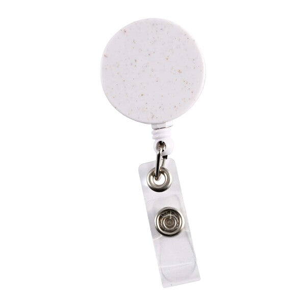 Retractable Badge Holder Wheat StrawLL452