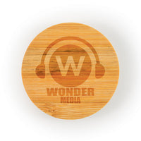 Discus Bamboo Bottle Opener Coaster - LL4998