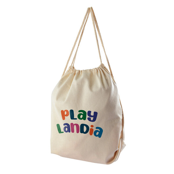 Calico Drawstring Library Backpack - LL506