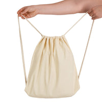 Calico Drawstring Library Backpack - LL506