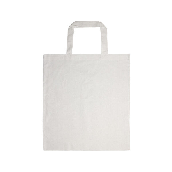 Coloured Cotton Short Handle Tote BagLL509