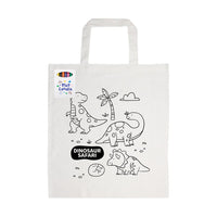 Colouring Short Handle Cotton Bag & Crayons - LL5520