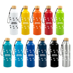Gelato Aluminium Bottle with Bamboo LidLL6997