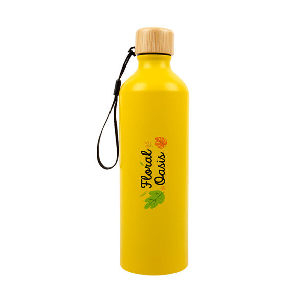 Gelato Aluminium Bottle with Bamboo LidLL6997