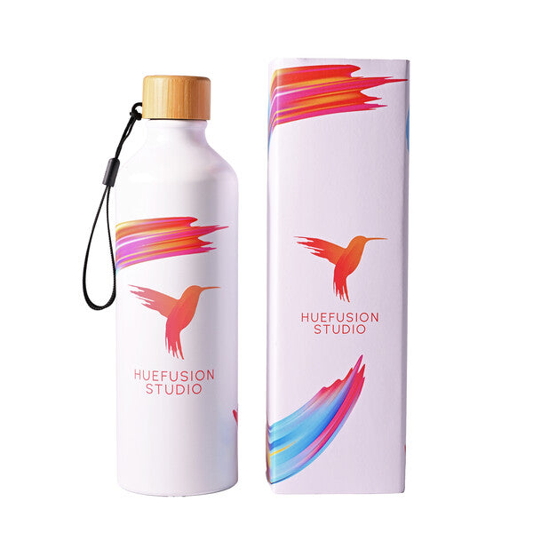 Gelato Aluminium Bottle with Bamboo LidLL6997