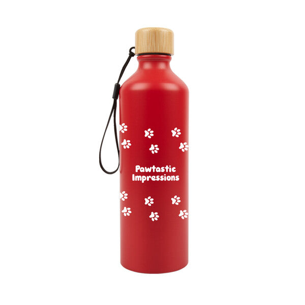 Gelato Aluminium Bottle with Bamboo LidLL6997
