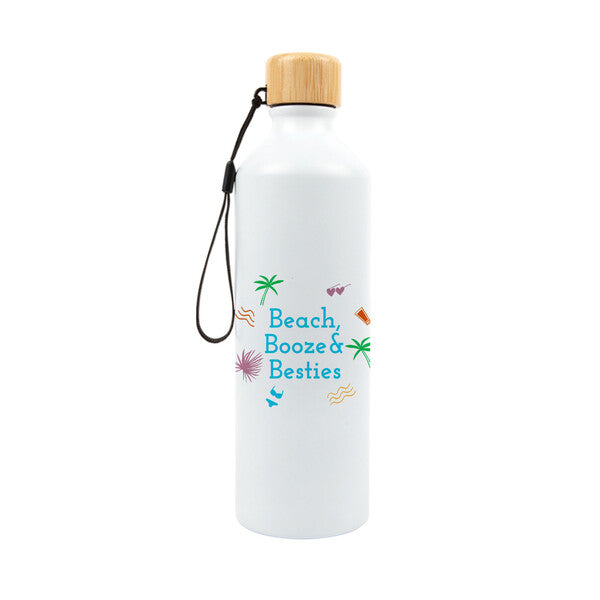 Gelato Aluminium Bottle with Bamboo LidLL6997