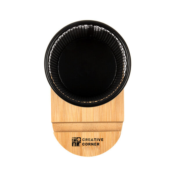 Bamboo Pen Tidy Phone Stand - LL8200