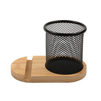Bamboo Pen Tidy Phone Stand - LL8200