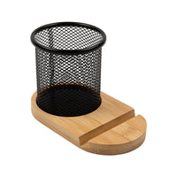 Bamboo Pen Tidy Phone Stand - LL8200