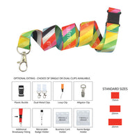 Azure Sublimated Lanyard - LN6310