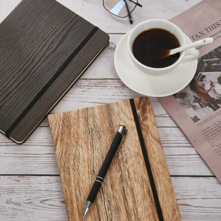 A5 Wood Look Notebook  - NB015