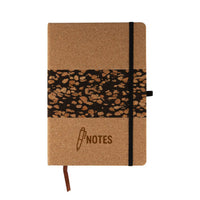 Cork and Coffee Grounds Notebook  - NB033