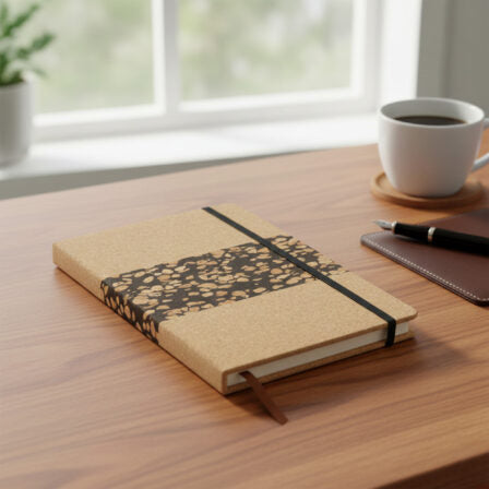 Cork and Coffee Grounds Notebook  - NB033