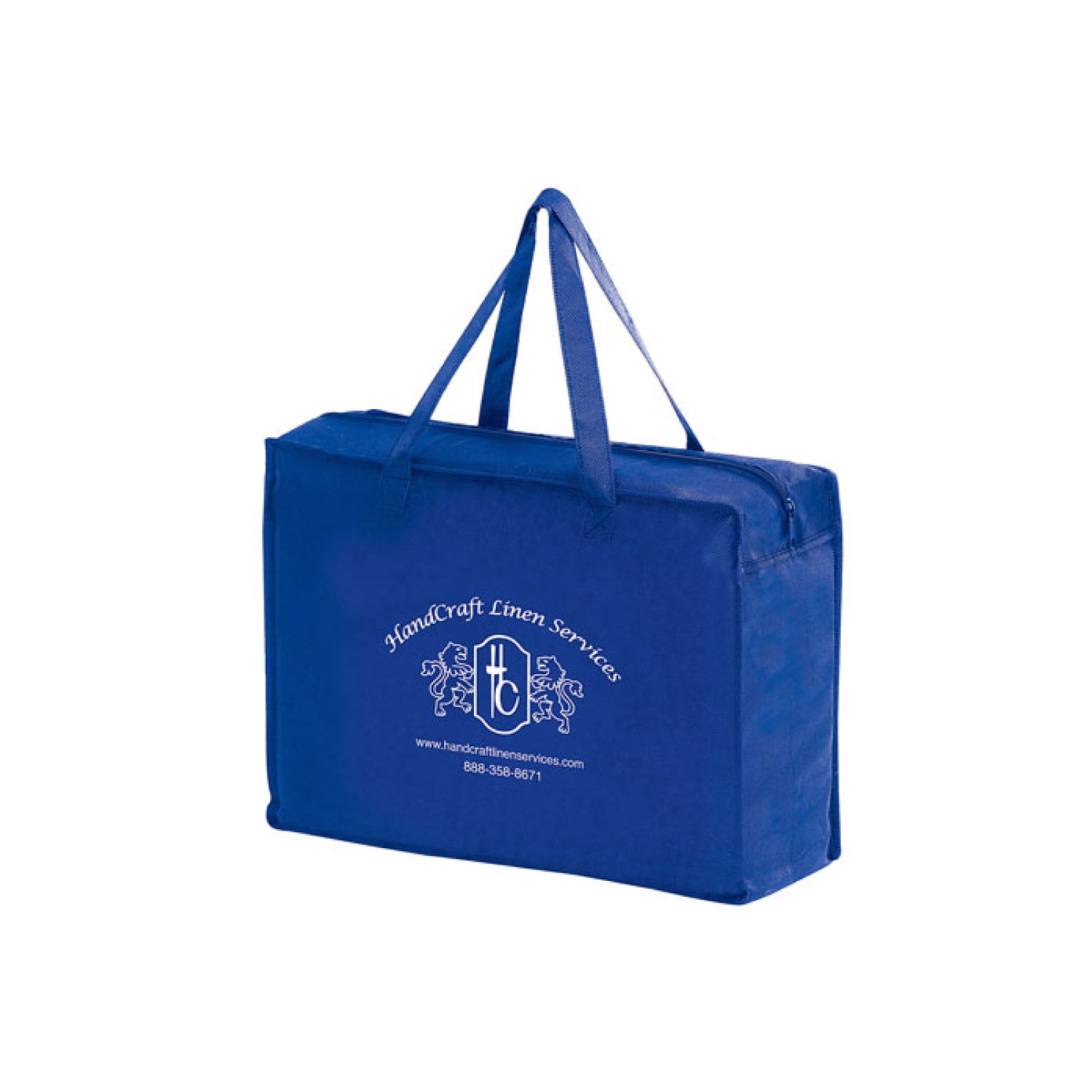 Non-Woven Essential Briefcase Tote With Zipper Closure