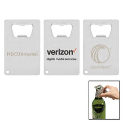 OPEN11 - Credit Card Polished Bottle Opener -