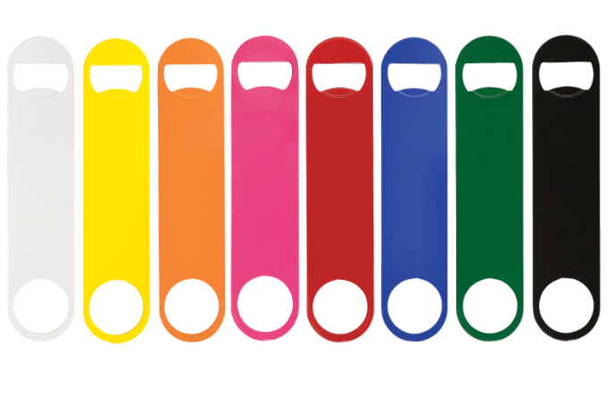Paddle Style Powder Coated Steel Bottle Opener