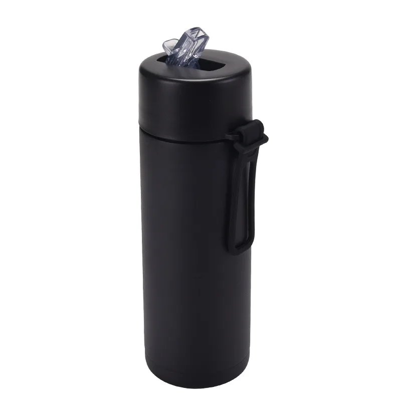 650ml Stainless Steel Thermos Cup Bottle with Silicone Handle