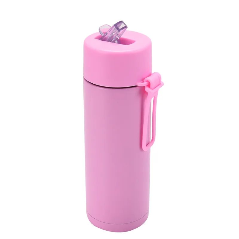 650ml Stainless Steel Thermos Cup Bottle with Silicone Handle