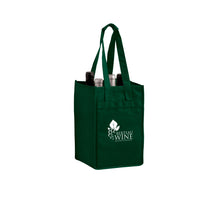 Non-Woven Polypropylene 4-Bottle Wine Tote Bag