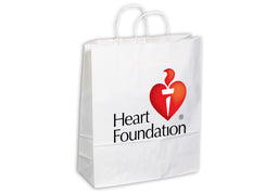 Kraft Paper Bag White Extra Large Includes Twisted Paper Handle