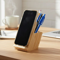 Bamboo Mobile Stand and Pen Holder  - PH001