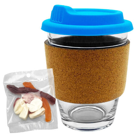 Jelly Party Mix in Cork Band Glass Coffee Cup  - PM005