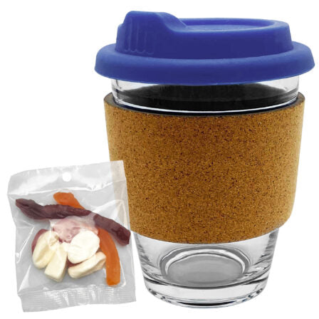 Jelly Party Mix in Cork Band Glass Coffee Cup  - PM005