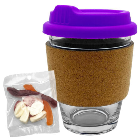Jelly Party Mix in Cork Band Glass Coffee Cup  - PM005