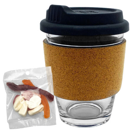 Jelly Party Mix in Cork Band Glass Coffee Cup  - PM005