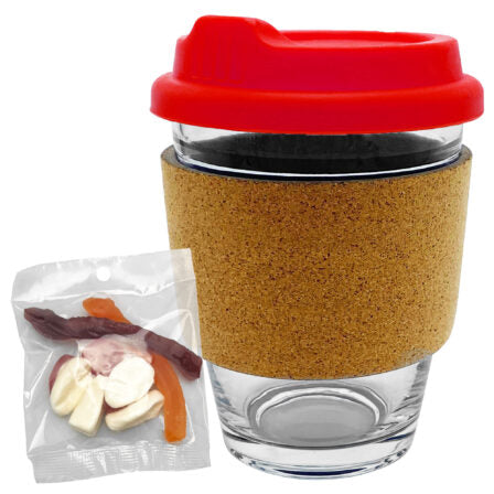 Jelly Party Mix in Cork Band Glass Coffee Cup  - PM005