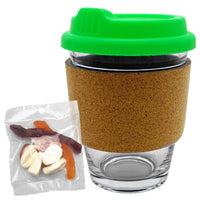 Jelly Party Mix in Cork Band Glass Coffee Cup  - PM005