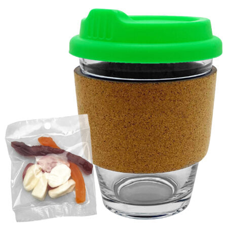 Jelly Party Mix in Cork Band Glass Coffee Cup  - PM005