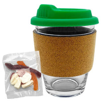 Jelly Party Mix in Cork Band Glass Coffee Cup  - PM005