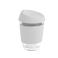 Moama Glass Coffee Cup - 350Ml With Silicon Lid And Band