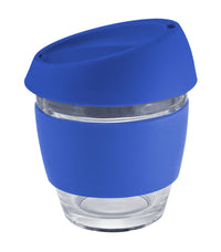 Moama Glass Coffee Cup - 240Ml With Silicon Lid And Band