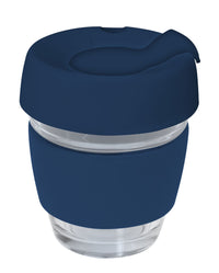 Genova Glass Coffee Cup - 240Ml With Silicon Lid And Band