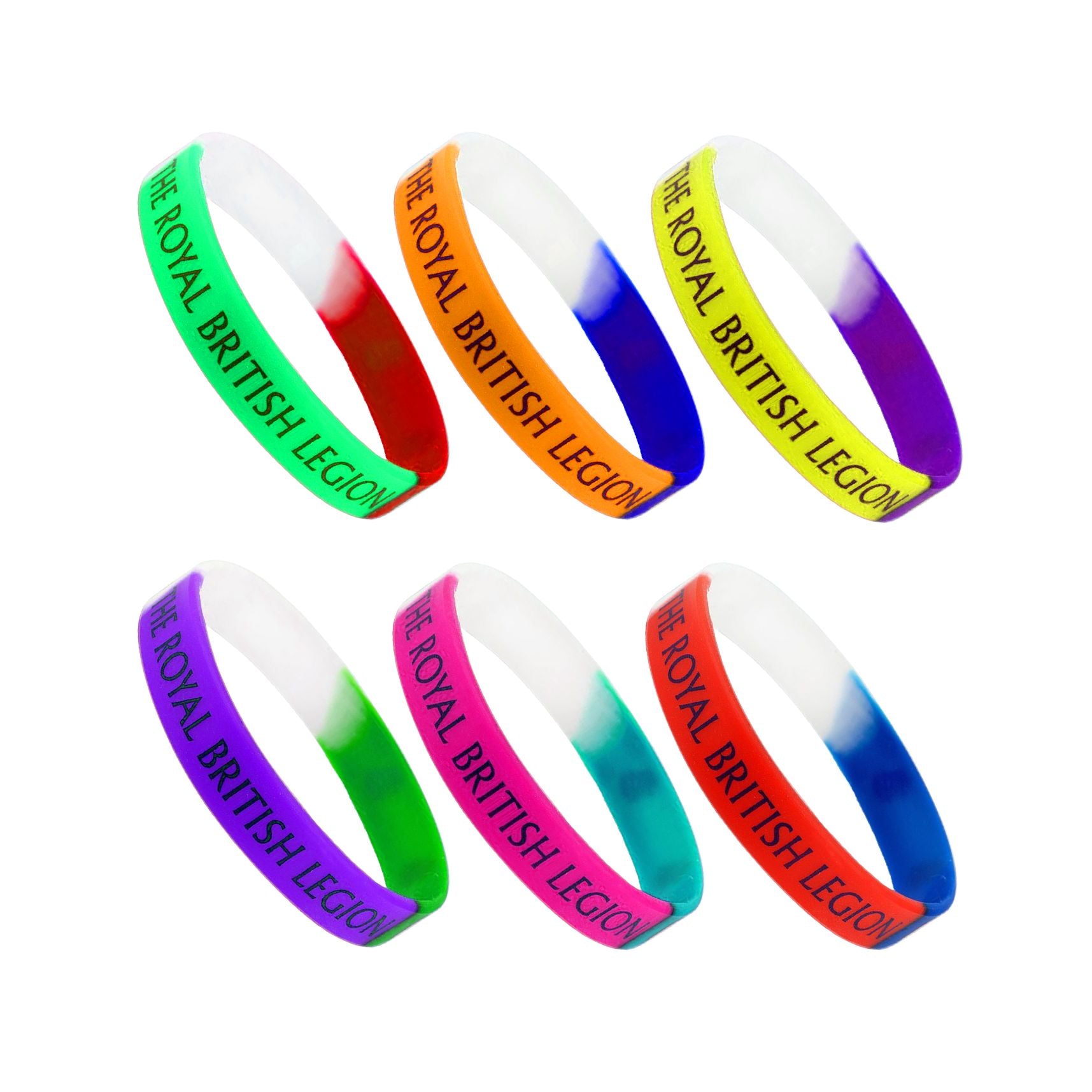 Silicone Wrist-Band With Tri Colour