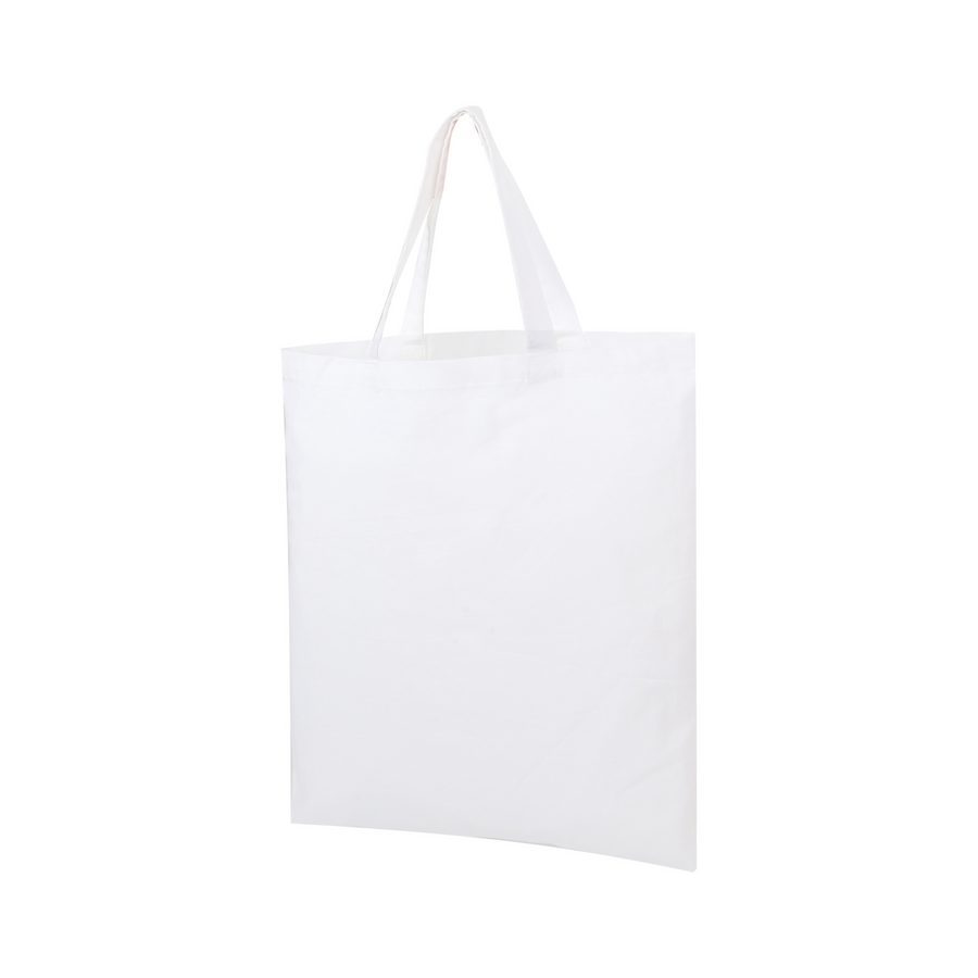 Large Calico Bag White