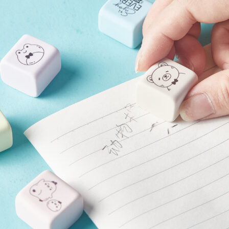 Happy Cube Rubber Eraser Set  - RB008