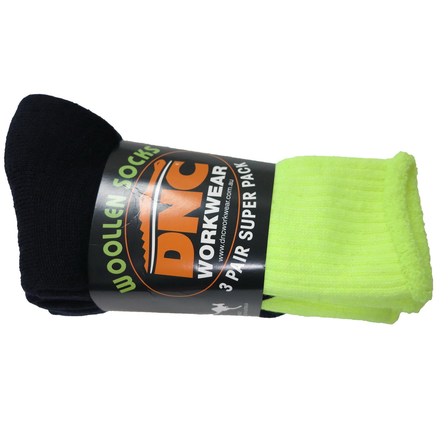 HiVis 2 Tone Woolen Socks - 3 pair pack