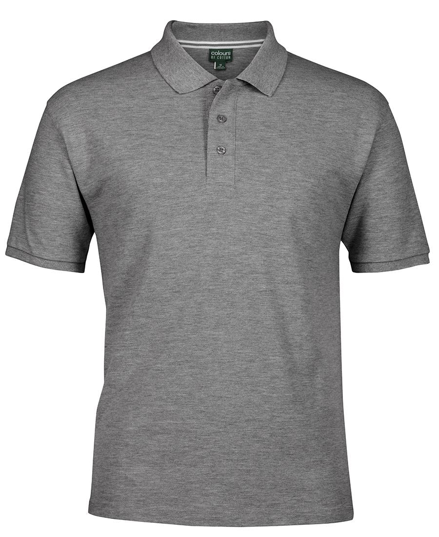 C of C PIQUE POLO CHARCOAL MARLE - 2XS