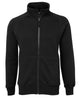C of C FULL ZIP FLEECY BLACK -2XS
