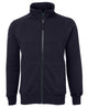 C of C FULL ZIP FLEECY BLACK -2XS
